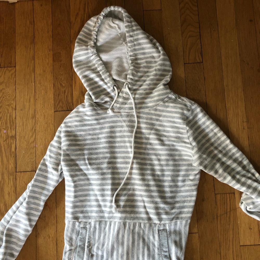 Jcrew stripped hoodie